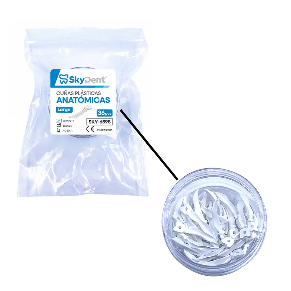 Cuñas de Plastico Anatomicas Skydent 5