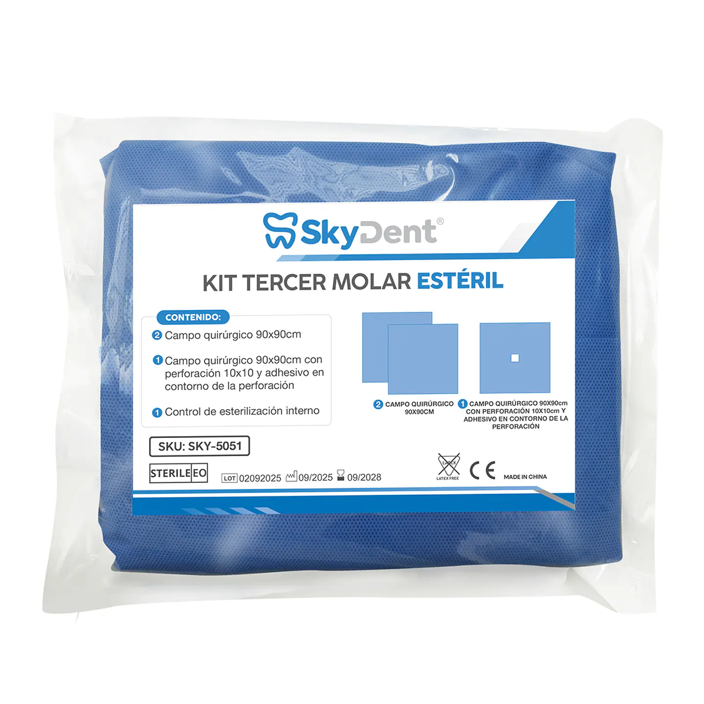 Kit para Cirugia Tercer Molar con Adhesivo Skydent 1