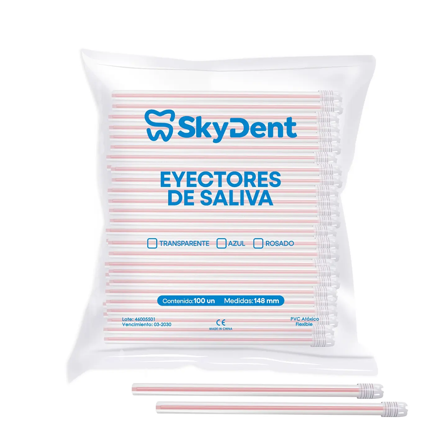 Eyectores de Saliva 100 Unidades Skydent 1
