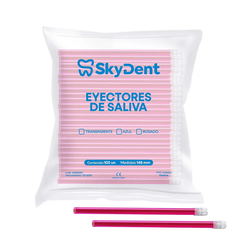 Eyectores de Saliva 100 Unidades Skydent 3