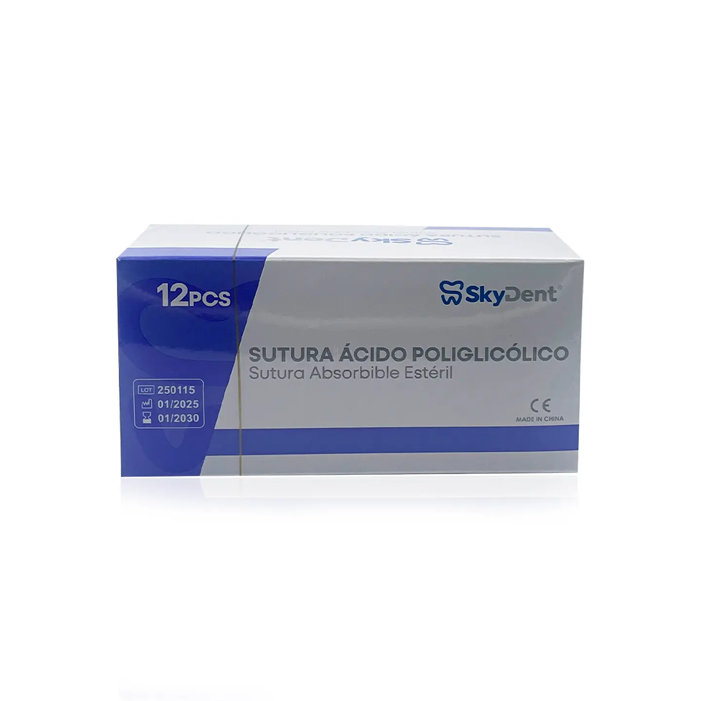 Sutura Ácido Poliglicólico 12 Unidades Skydent 1