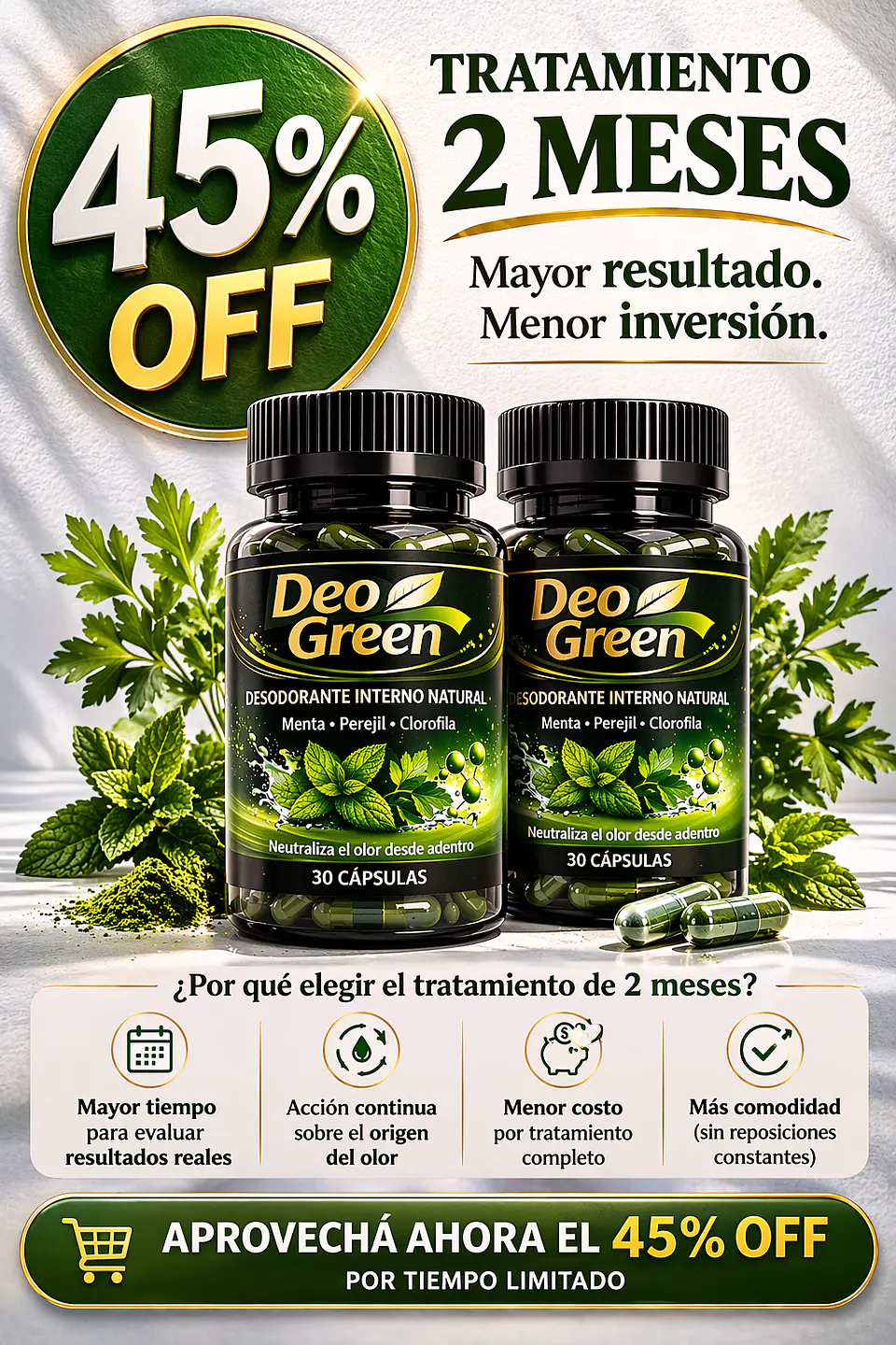 Desodorante interno natural Combo x 2 1