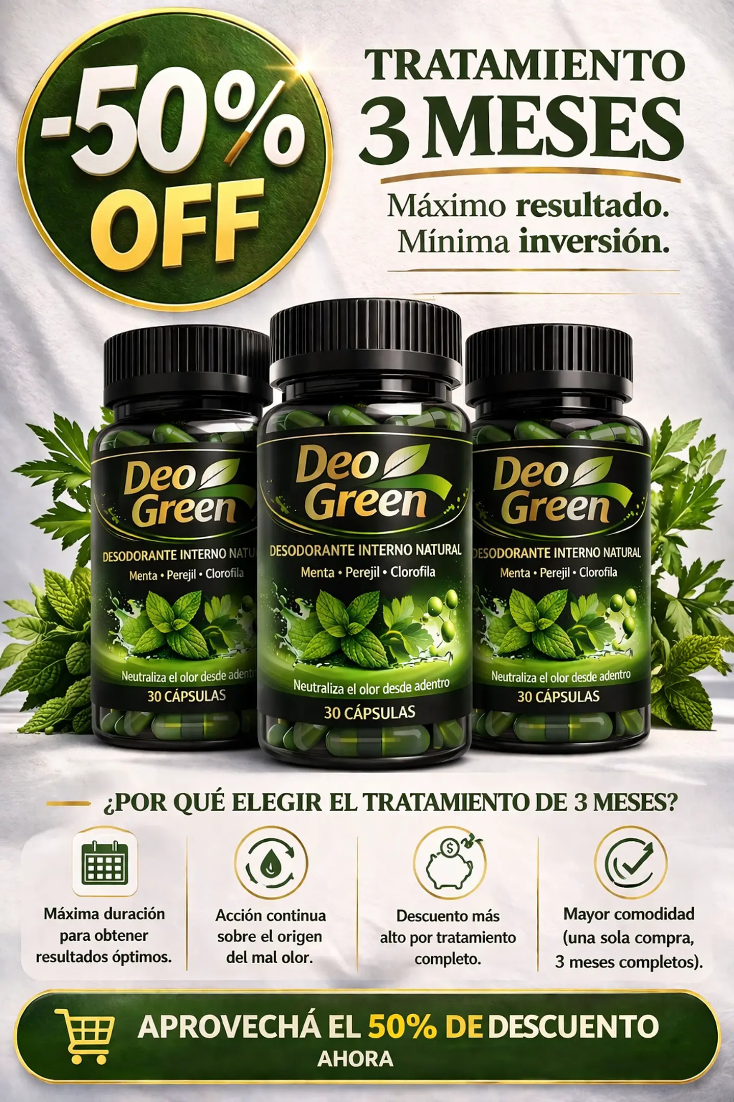 Desodorante interno natural Combo x 3 1