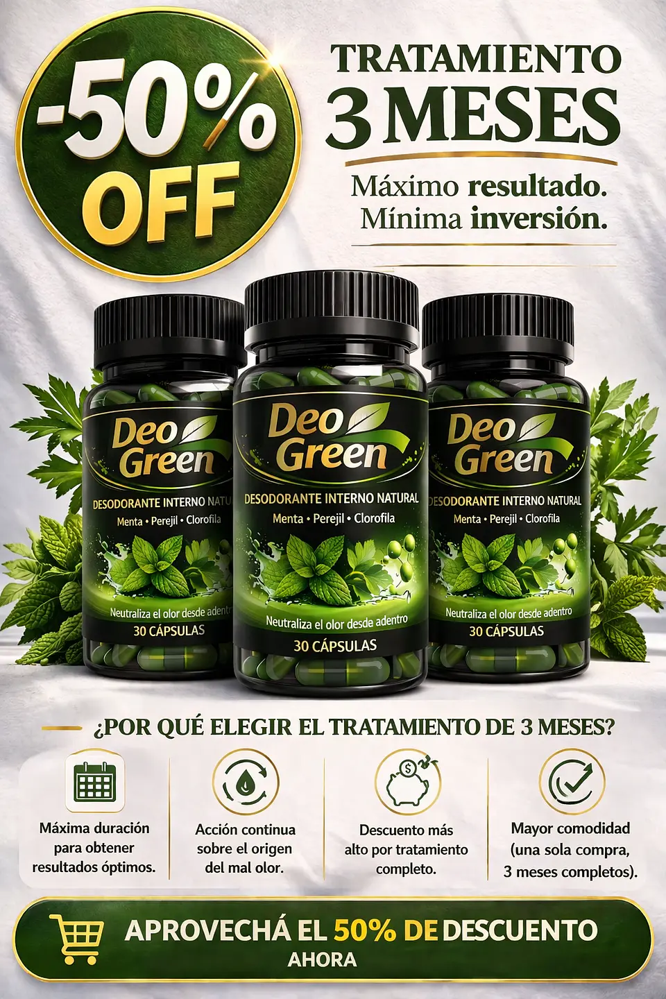 Desodorante interno natural Combo x 3 1