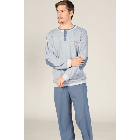 Pijama de Homem de Meia Estações 100% Algodão