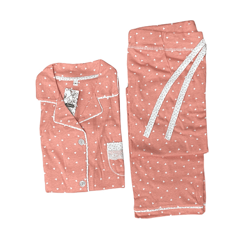 Pijama de Mulher Meia Estação 100% Algodão