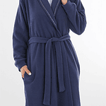 Robe de mulher de felpo (Rosa e Azul M-L-XL)