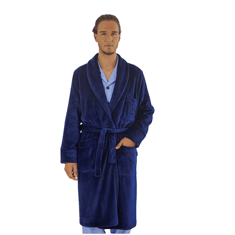 Robe de Homem de CORALINA (Azul Marinho e Cinza M-L-XL-XXL)