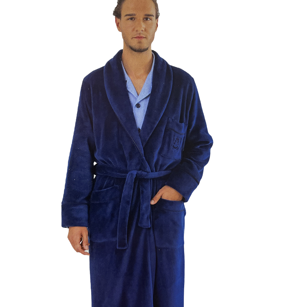 Robe de Homem de CORALINA (Azul Marinho e Cinza M-L-XL-XXL)
