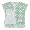 Pijama Mulher Manga Curta de Verão (100% Algodão) Só disponível em verde
