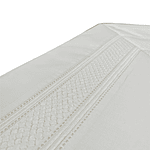 Jogo de Cama de casal com barra bordada (100%Algodão) 240x290cm 