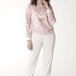 Pijama de Mulher de Inverno (ROSA/AZUL) S/M/L/XL
