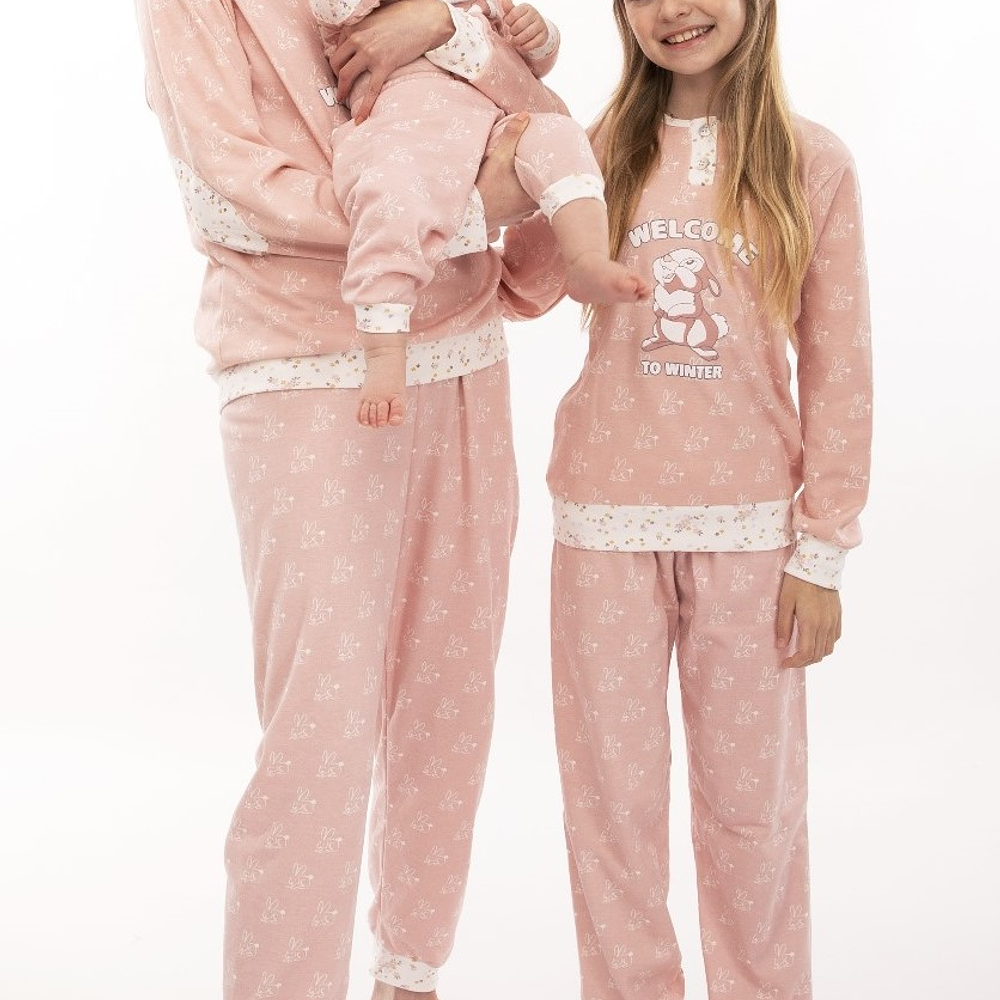 Pijama de Mulher de Inverno (ROSA/VERDE) M/L/XL