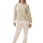 Pijama de Inverno MULHER 100% Algodão (Só disponível em rosa)