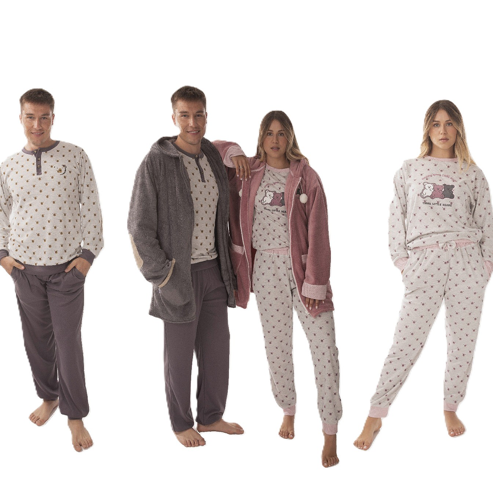 Conjunto de 3 Peças (Robe + Pijama)