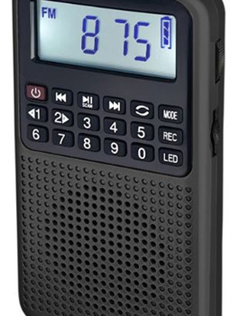 Radio AM FM Recargable Bluetooth Parlante 5w Mp3 Tf Linterna 2