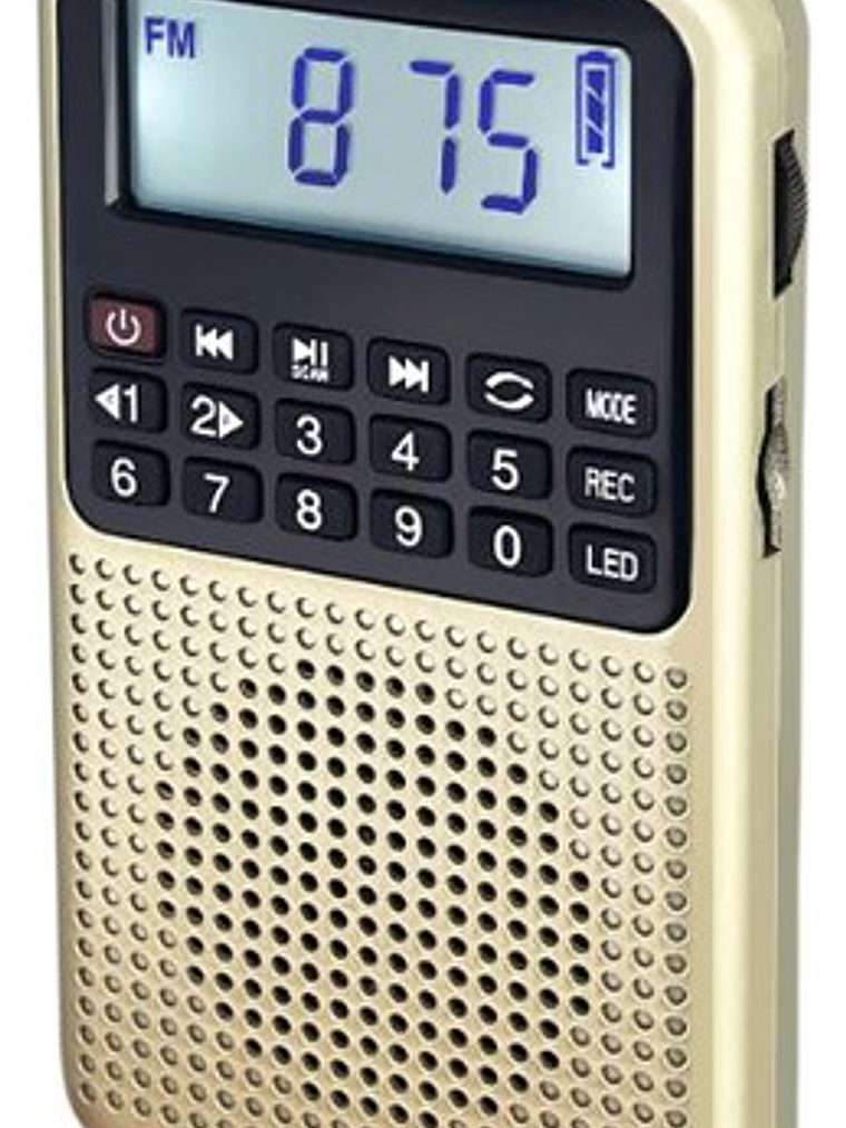 Radio AM FM Recargable Bluetooth Parlante 5w Mp3 Tf Linterna 8