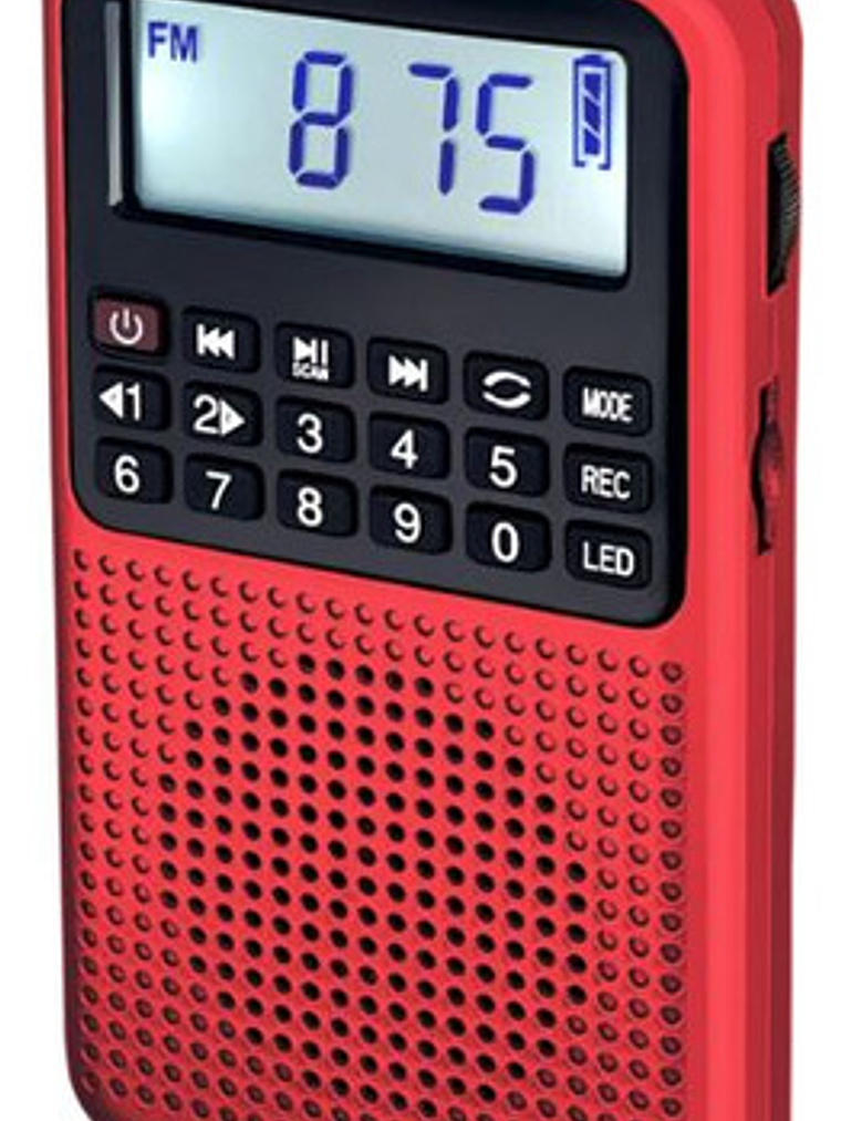 Radio AM FM Recargable Bluetooth Parlante 5w Mp3 Tf Linterna 10