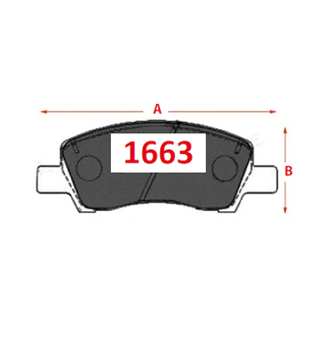 PASTILLAS FRENOS 1663 GTX ITALBRAKES