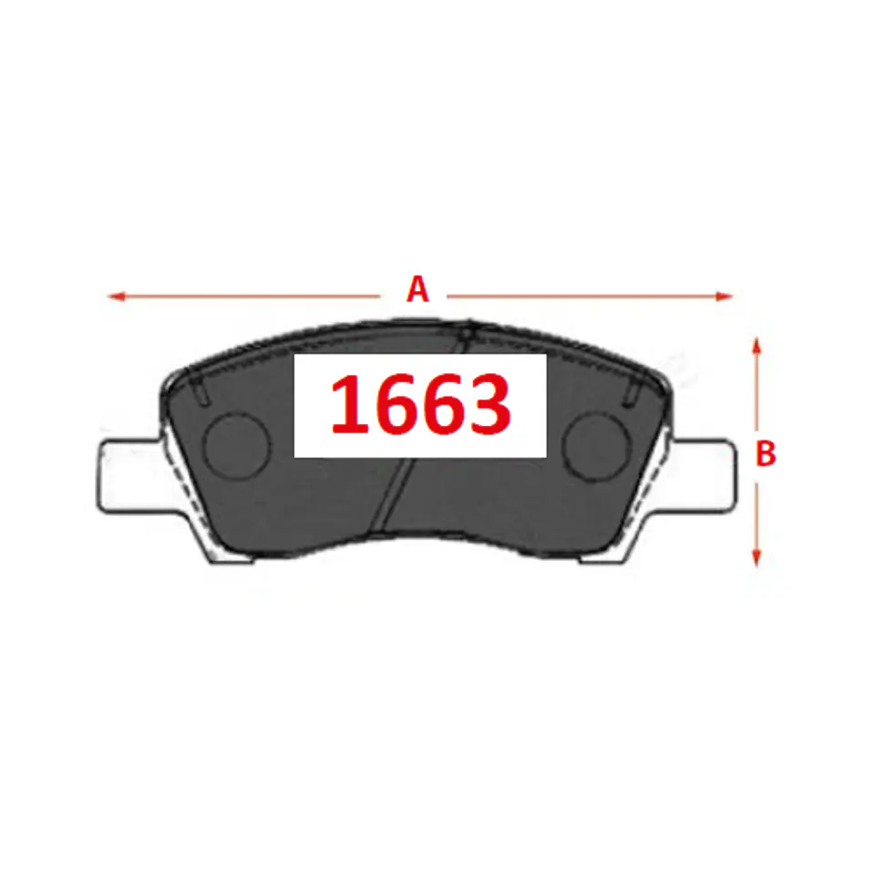 PASTILLAS FRENOS 1663 GTX ITALBRAKES 1