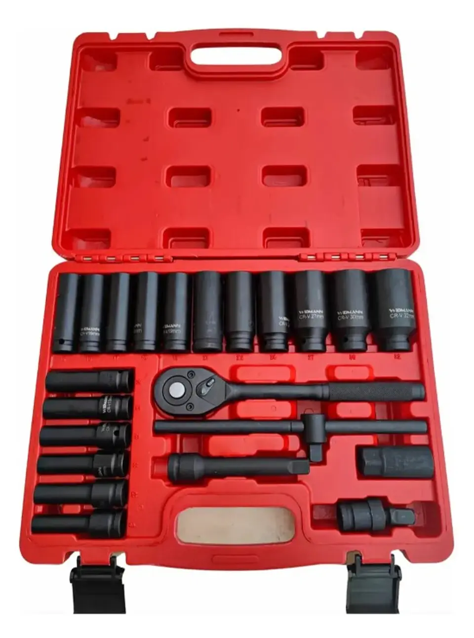 Dados de impacto largos 1/2 22 piezas 1