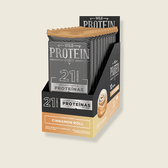 Wild PROTEIN PRO CANELA ROL 10 UNIDADES