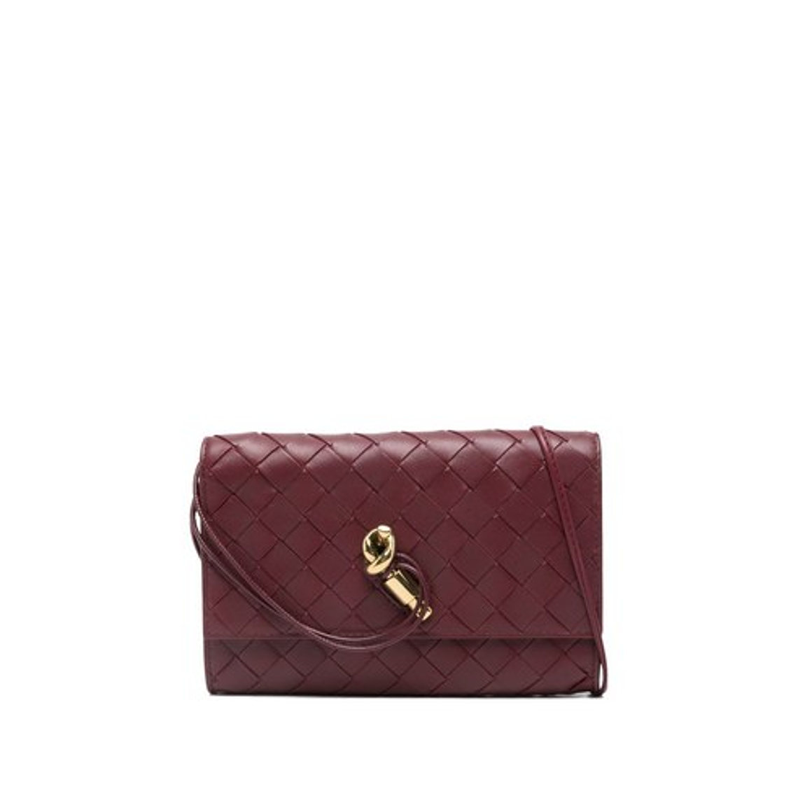 보테가 베네타 인트레치아토 레더 클러치 레드계열 1