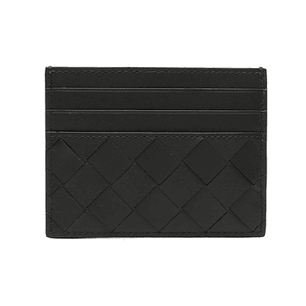 보테가 베네타 인트레치아토 가죽 카드홀더 블랙계열