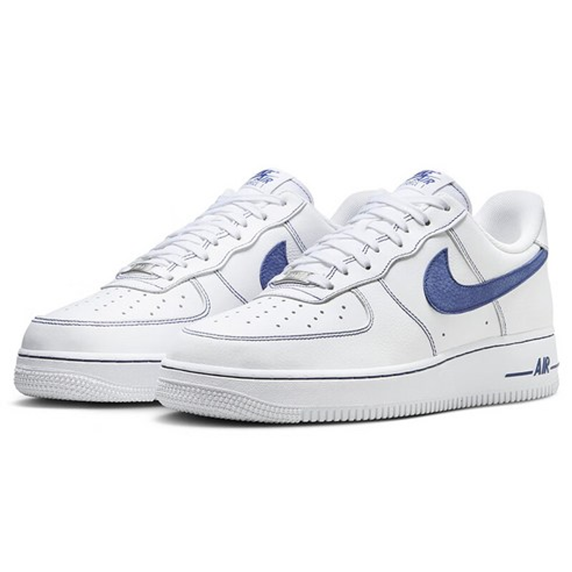 나이키 에어 포스 1 07 LV8 화이트 딥 로얄 블루 HQ2037 1