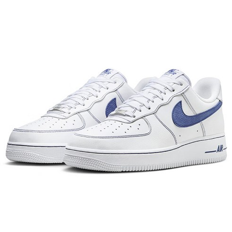 나이키 에어 포스 1 07 LV8 화이트 딥 로얄 블루 HQ2037 1