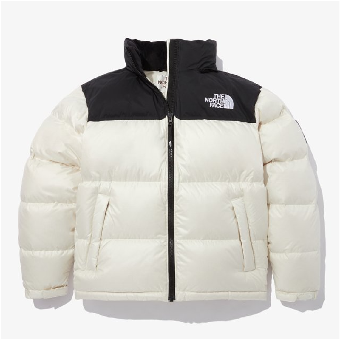 노스페이스 남여공용 노벨티 눕시 다운 자켓 아웃도어 겨울 패딩 흰색 1