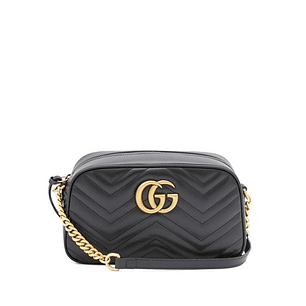 구찌 스몰 GG 마몽 로고 숄더 백