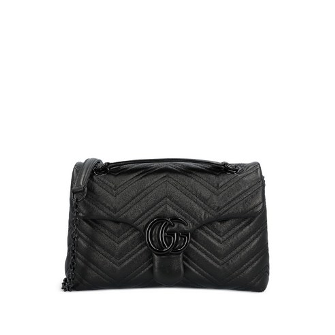구찌 GG 마몽 셰브런 숄더 백 1