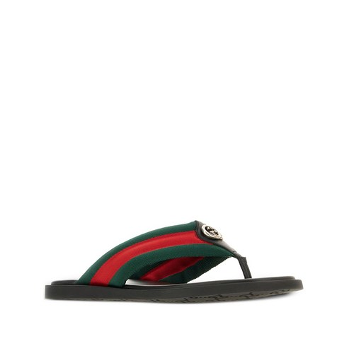 구찌 웹 스트라이프 플립플랍 1