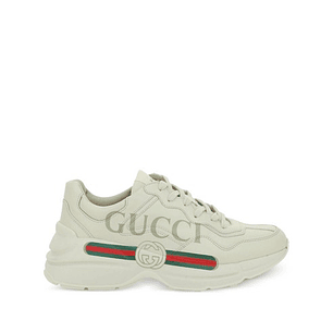 구찌 롸이톤 로고 프린트 스니커즈