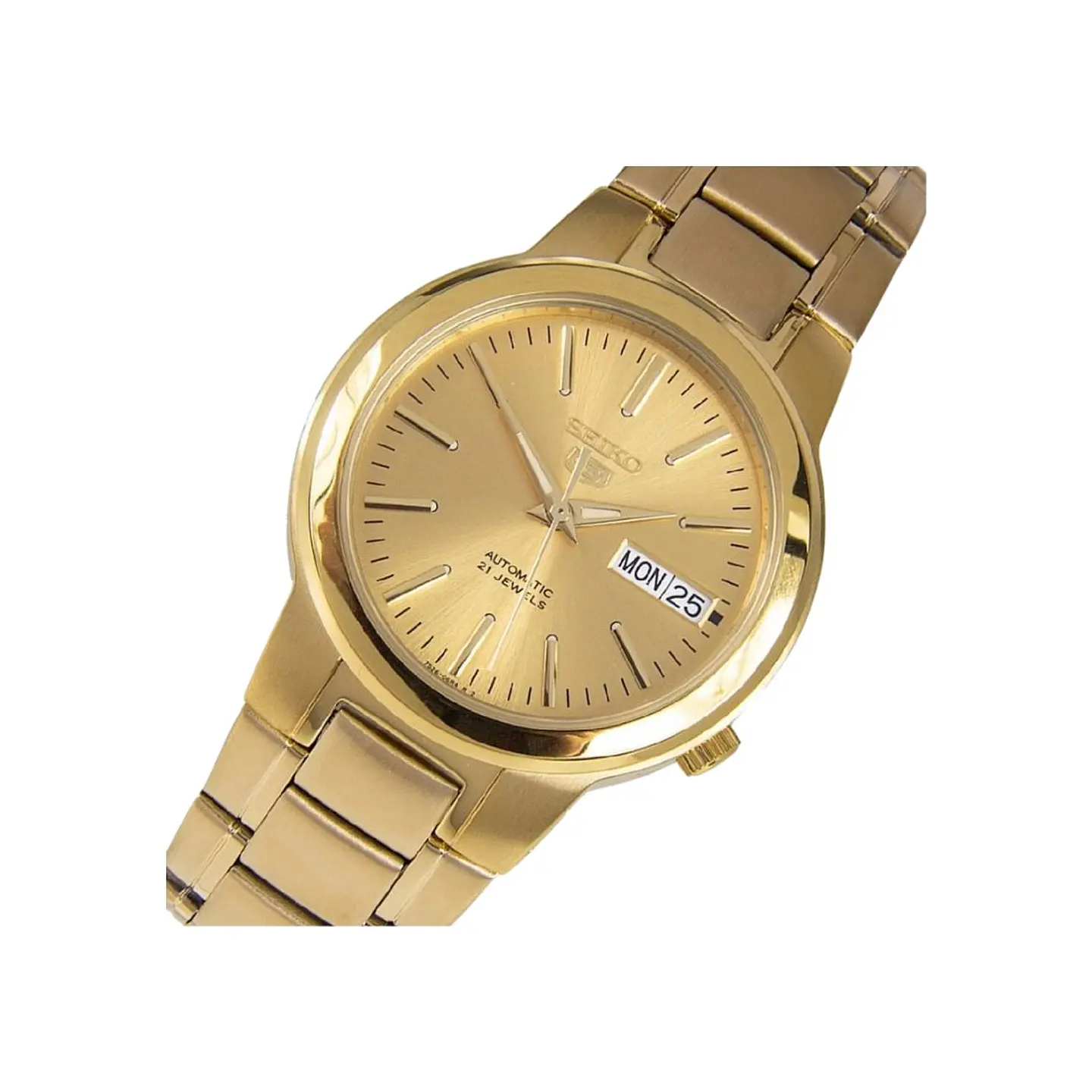 Seiko 5 Automático SNKA10K1: El Brillo de la Tradición en Oro 2