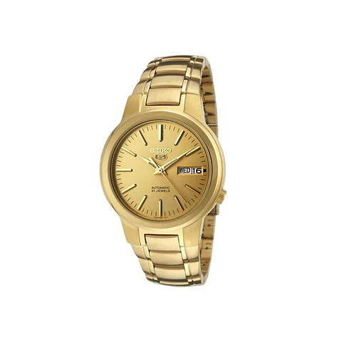 Seiko 5 Automático SNKA10K1: El Brillo de la Tradición en Oro