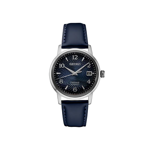 Reloj Hombre Seiko Presage SRPE43J1 "Old Clock" – Profundidad Azul y Maestría Artesanal