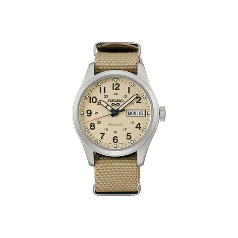 Reloj Hombre Seiko 5 Sports SRPJ83K1 Field – Estética Safari y Precisión Mecánica