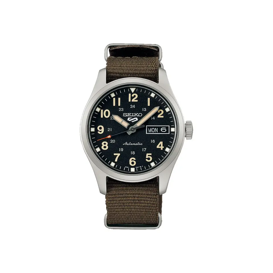 Reloj Hombre Seiko 5 Sports SRPJ85K1 Field – Funcionalidad Táctica y Comodidad Urbana 1