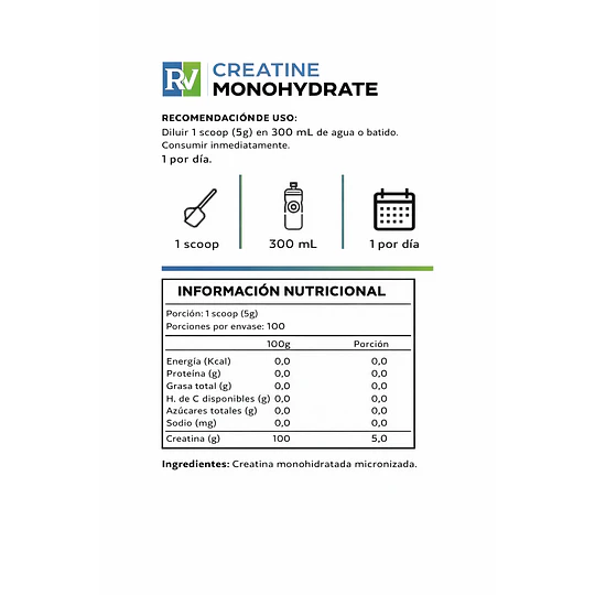 Creatina Monohidratada Micronizada