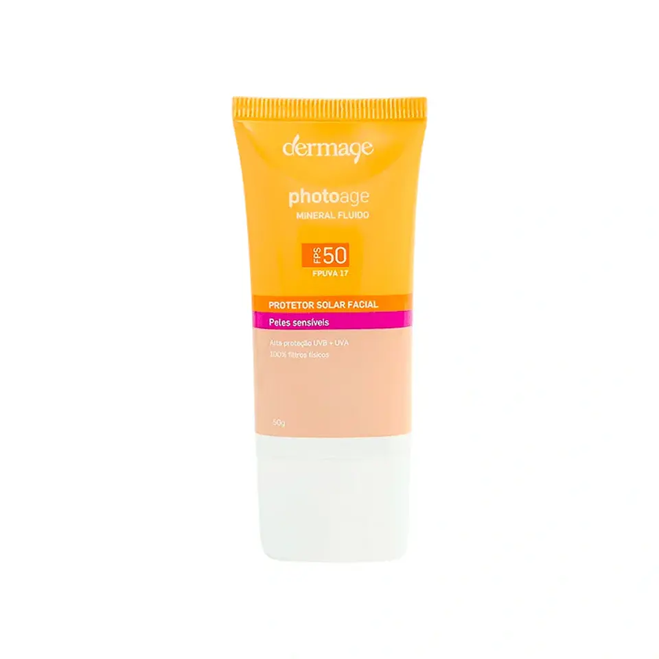 Dermage Photoage Mineral Fluido FPS 50 Tono Medio 50g 1