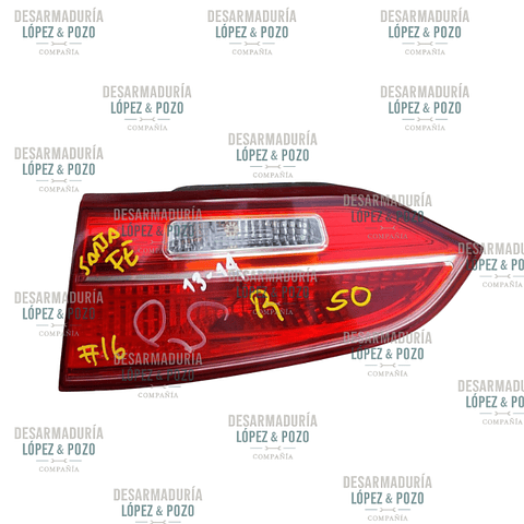 FOCO MALETERO DER HYUNDAI SANTA FE 2013-2014