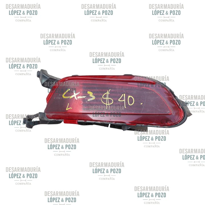 REFLECTANTE PARACHOQUE TRASERO IZQ MAZDACX3 2016 1