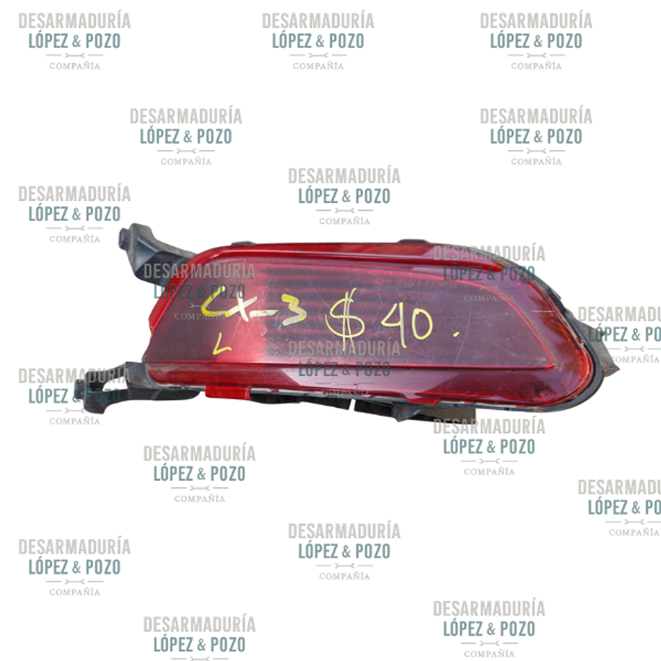 REFLECTANTE PARACHOQUE TRASERO IZQ MAZDA CX3 2016 1