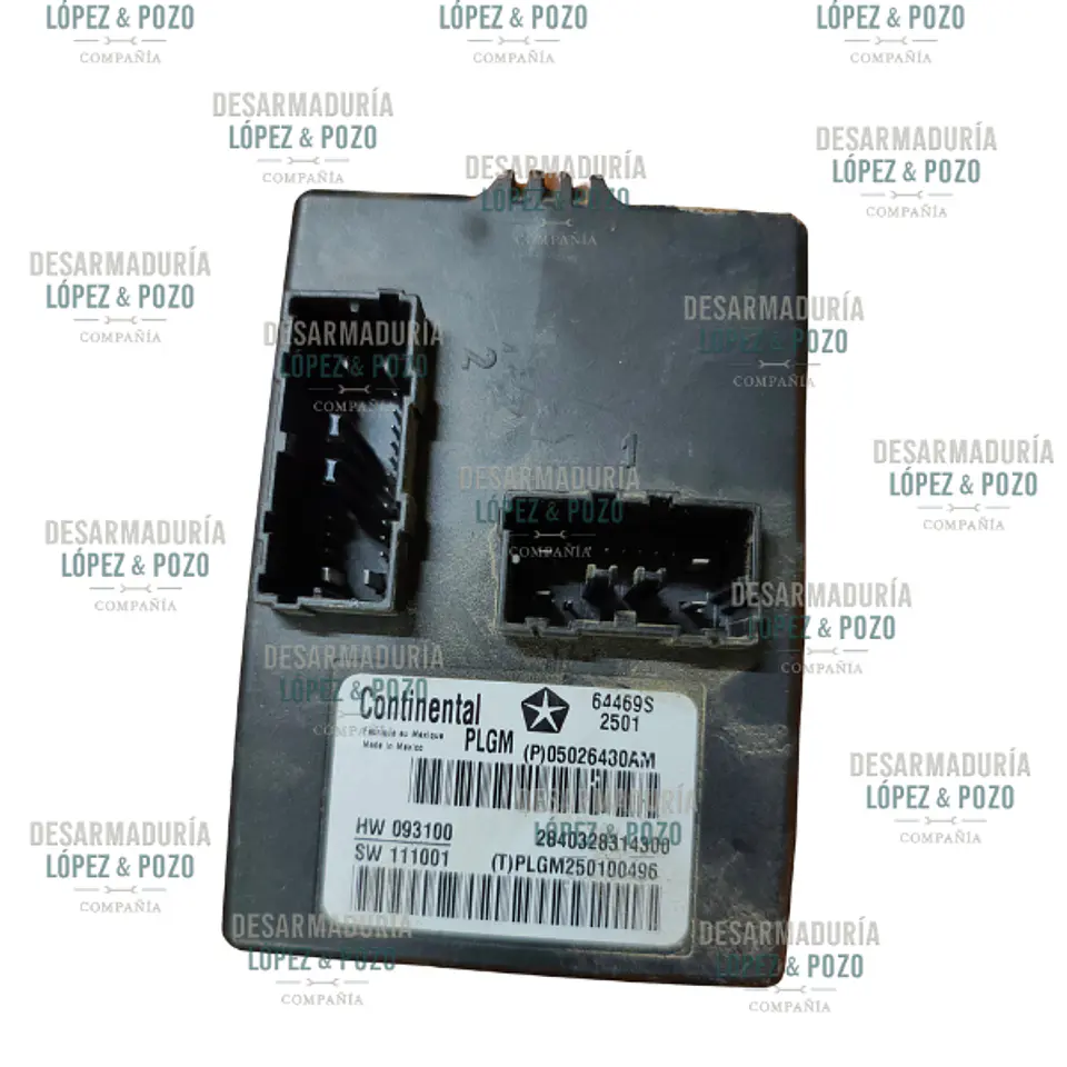 MODULO DE ASISTENCIA DE PUERTAS TRASERAS ELECTRICA DODGE DURANGO CITADEL 5.7 AÑO 2012. 1