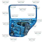 PUERTA TRASERA DERECHA VOLKSWAGEN 2.0 2018-2021 - Miniatura 2
