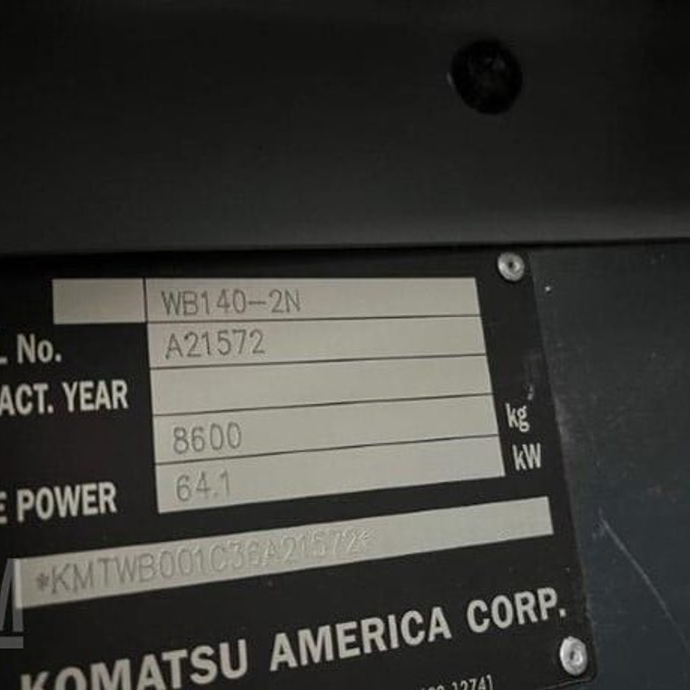 Bomba Inyectora Komatsu WB140-2N (2006) 2