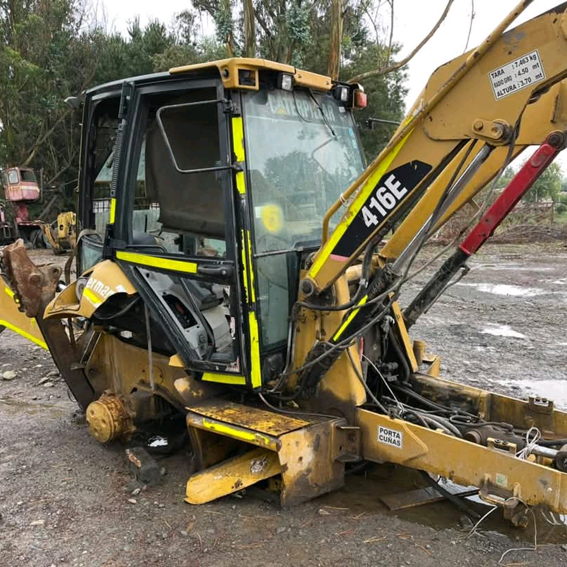 Vidrio Inferior Retroexcavadora Caterpillar 416E 3