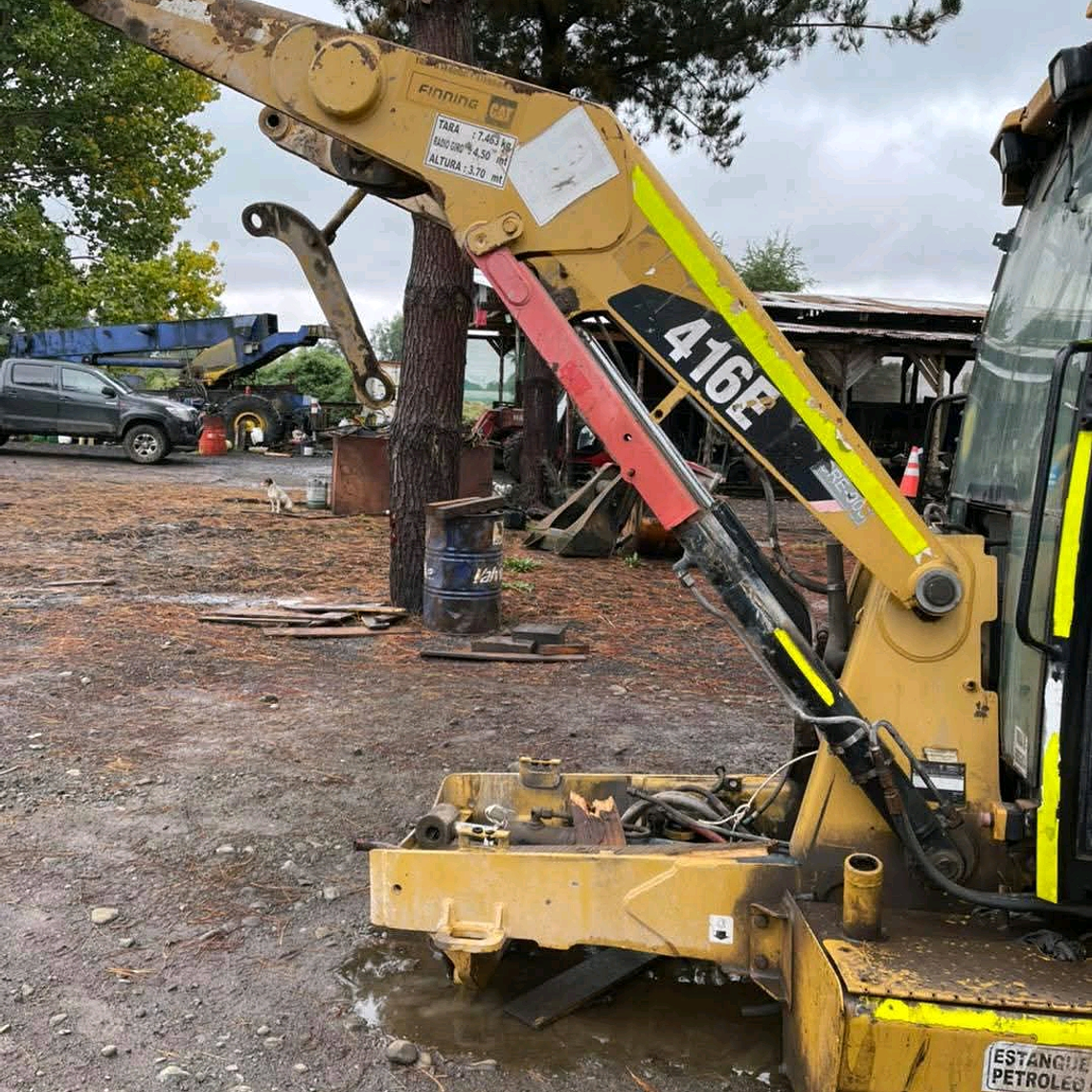 Vidrio Inferior Retroexcavadora Caterpillar 416E 7